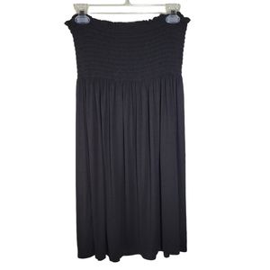 Buzy Collection black smock strapless top Size Medium